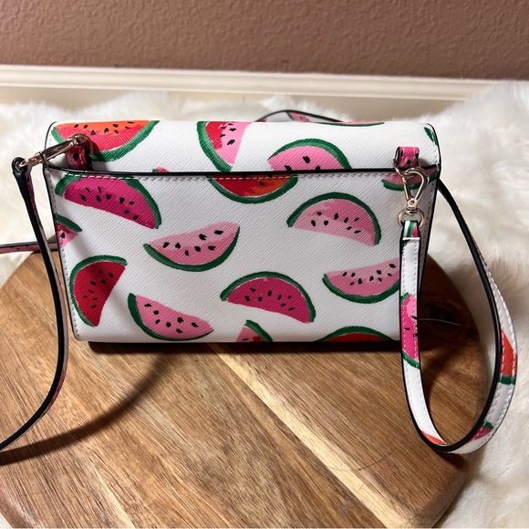 Kate Spade White Watermelon Print Crossbody Bag - Picture 9 of 11